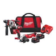 PACK 3 OUTILS MILWAUKEE M18 BPP3C502B PERFO+PERCEUSE+MEULEUSE+2BATT 5AH+CHARGE PACK 3 OUTILS MILWAUKEE M18 BPP3C502B PERFO+PERCEUSE+MEULEUSE+2BATT 5AH+CHARGE